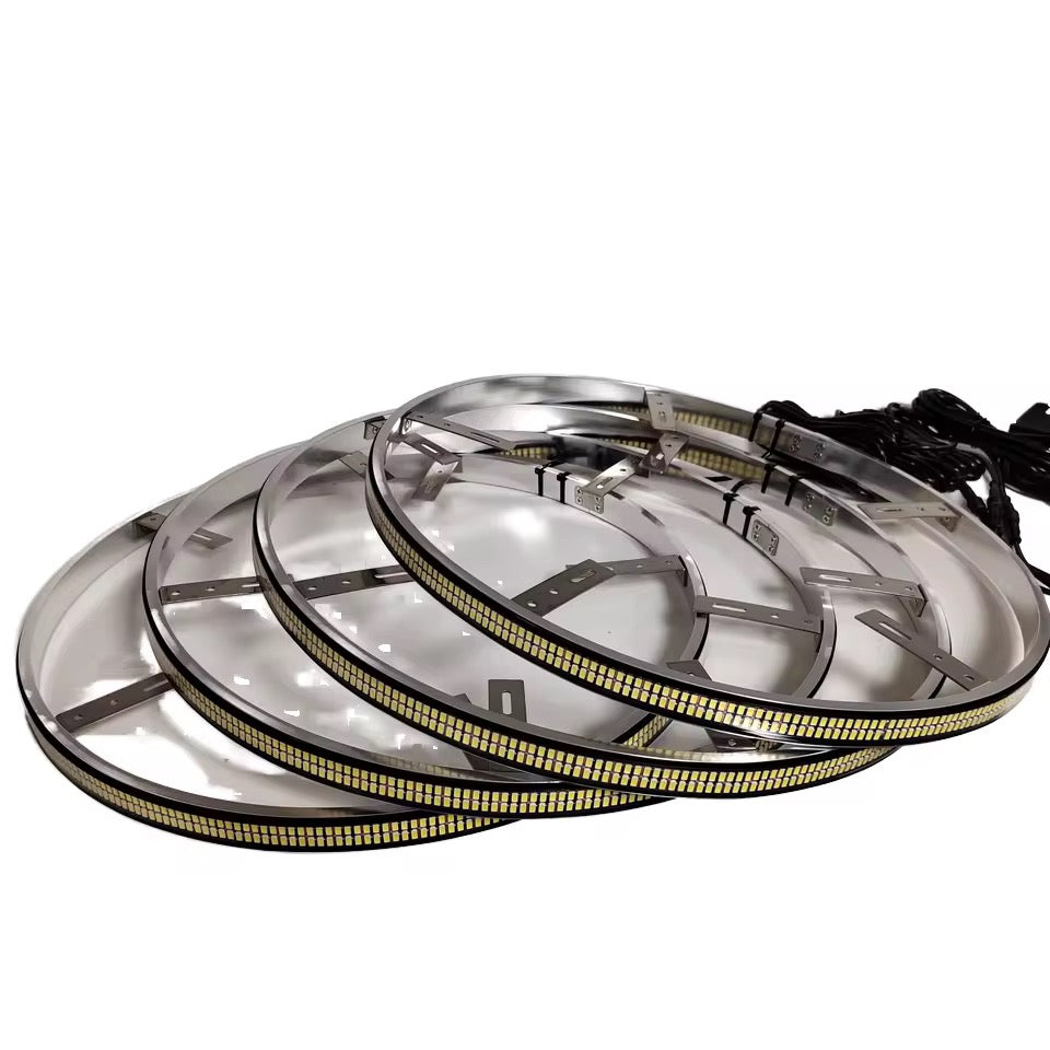 2 Row Pure White Wheel Lights